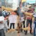 jamshedpur : जेएनयू मामले को लेकर अभाविप ने दीपिका पादुकोण व वाम दल का पुतला फूंका