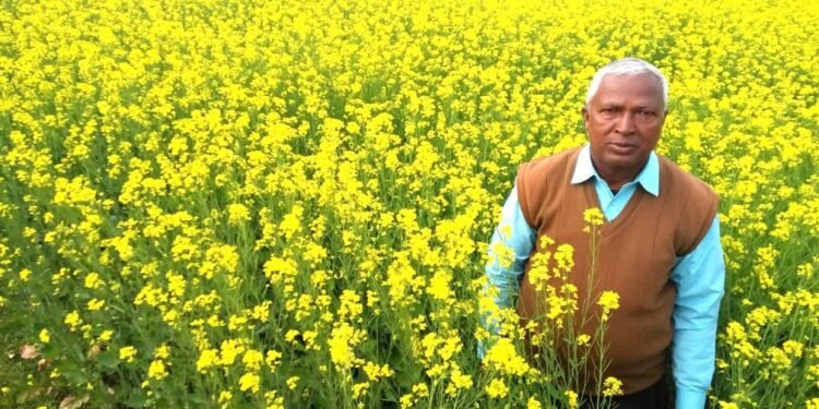 सेवानिवृत्त शिक्षक भूपेन्द्र नाथ महतो बने लोगों के प्रेरणा स्त्रोत, सेवानिवृत्ति के बाद खेती कर क्षेत्र के किसानों को कर रहे हैं प्रेरित