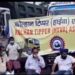 kolhan-tipper-hywa-association-हाइवा मालिकों के समर्थन में पहुंचे सांसद, एक सप्ताह से हड़ताल पर, कारोबारी चिंतित