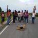 जगन्नाथपुर : भाजयुमो ने किया हेमंत सरकार का पुतला दहन