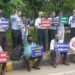 Jamshedpur : केंद्र सरकार की नीतियों के खिलाफ विभिन्न संगठनों ने किया जिला मुख्यालय पर प्रदर्शन