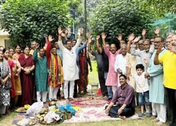 jamshedpur bhumi and khuti puja-आशियाना अनंतारा में सम्पन्न हुआ दुर्गा पुजा के पंडाल का भूमि और खूटी पूजा,कलश स्थापना के साथ ही सामूहिक दुर्गा मां का पाठ jamshedpur bhumi and khuti puja-आशियाना अनंतारा में सम्पन्न हुआ दुर्गा पुजा के पंडाल का भूमि और खूटी पूजा,कलश स्थापना के साथ ही सामूहिक दुर्गा मां का पाठ