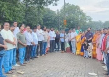 Jamshedpur bhumi pujan – बर्मामाइंस दुर्गा पूजा मैदान में पंडाल निर्माण कार्य के लिए हुआ भूमि पूजन, भव्य आयोजन की तैयारियां शुरू Jamshedpur bhumi pujan – बर्मामाइंस दुर्गा पूजा मैदान में पंडाल निर्माण कार्य के लिए हुआ भूमि पूजन, भव्य आयोजन की तैयारियां शुरू