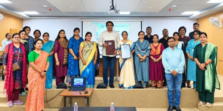 Jamshedpur women’s university mou-जमशेदपुर महिला विश्वविद्यालय एवं मिनिस्ट्री ऑफ आईटी से राष्ट्रीय स्तर की एजेंसी के बीच हुआ समझौता Jamshedpur women’s university mou-जमशेदपुर महिला विश्वविद्यालय एवं मिनिस्ट्री ऑफ आईटी से राष्ट्रीय स्तर की एजेंसी के बीच हुआ समझौता