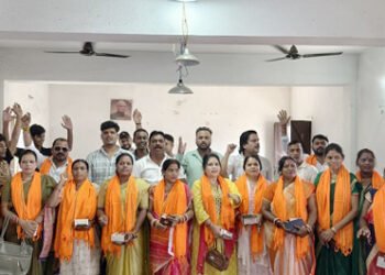 jamshedpur bjp- कदमा मंडल भाजपा का सेवा संकल्प अभियान के अंतर्गत “आंगन मिलन”कार्यक्रम सफलतापूर्वक संपन्न, महिला सेविकाओं को किया गया सम्मानित jamshedpur bjp- कदमा मंडल भाजपा का सेवा संकल्प अभियान के अंतर्गत “आंगन मिलन”कार्यक्रम सफलतापूर्वक संपन्न, महिला सेविकाओं को किया गया सम्मानित