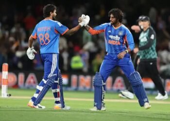 india vs new zealand T20- भारत ने दूसरा टी-20 मैच भी चार विकेट से जीता, तिलक व नीतीश रेड्डी की शानदार बल्लेबाजी, न्यूजीलैंड के खिलाफ सीरीज मे 2-0 की बढ़त india vs new zealand T20- भारत ने दूसरा टी-20 मैच भी चार विकेट से जीता, तिलक व नीतीश रेड्डी की शानदार बल्लेबाजी, न्यूजीलैंड के खिलाफ सीरीज मे 2-0 की बढ़त