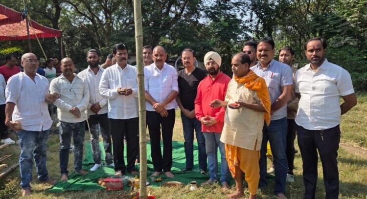 jamshedpur bhumi pujan- गंडक रोड काली पूजा कमेटी का भूमि पूजन पूरे विधि-विधान के साथ संपन्न