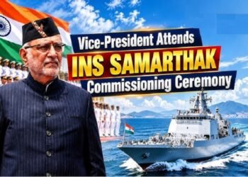 Ins samarthak commissioned into the indian navy : उपराष्ट्रपति सीपी राधाकृष्णन ने आइएनएस समर्थक नौसेना को सौंपा, कर्नाटक के करवार में हुआ बहूद्देशीय पोत का जलावतरण