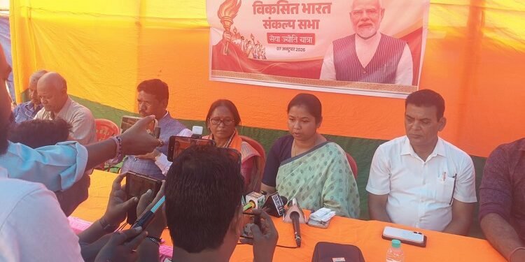 West singhbhum seva jyoti  yatra : चाईबासा में सेवा ज्योति यात्रा की सारी तैयारियों पूरी, पार्टी नेताओं ने प्रेस कॉन्फ्रेंस कर दी पूरी जानकारी