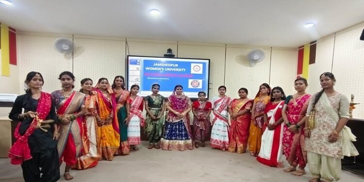 Jamshedpur women’s university : जमशेदपुर महिला विश्वविद्यालय में एनएसएस इंडक्शन एवं एनएसएस स्थापना दिवस समारोह आयोजित, छात्राओं को एनएसएस के उद्देश्यों व गतिविधियों से कराया गया परिचित