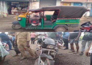 Chandil road accident : चांडिल के अर्जुन चौक पर ऑटो ने खड़ी बाइक को मारी ठोकर, दुर्घटना में बाइक एवं ऑटो दोनों क्षतिग्रस्त