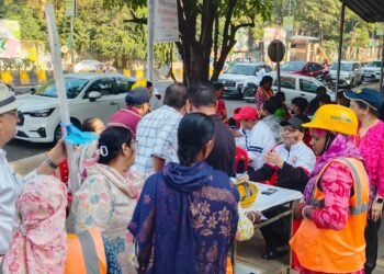 jamshedpur health check-up camp-रोटरी क्लब ऑफ जमशेदपुर एवं प्रेस क्लब ऑफ जमशेदपुर के संयुक्त सहयोग से लगा स्वास्थ्य जांच शिविर,75 से अधिक लोगों ने शिविर का उठाया लाभ